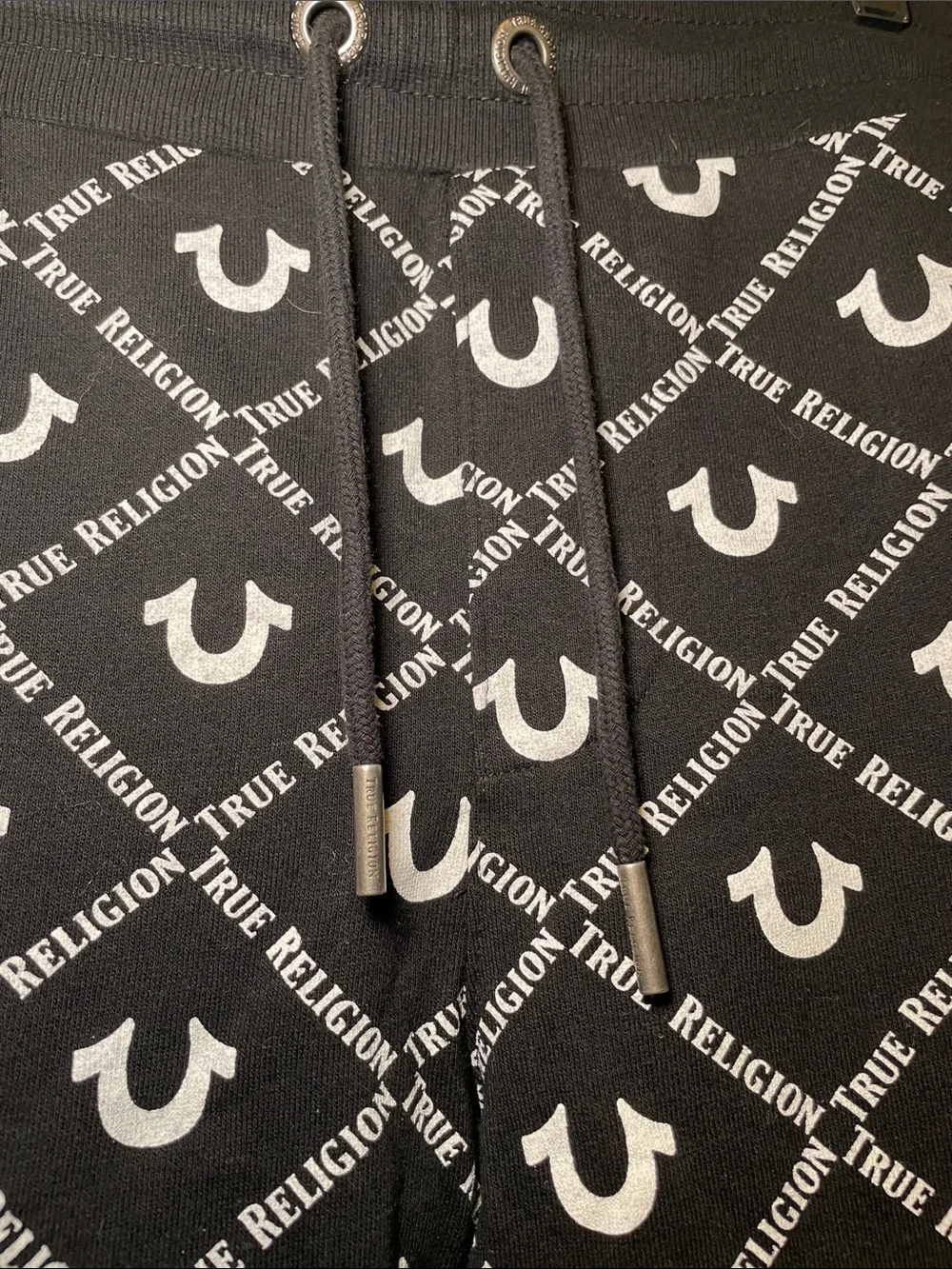 True Religion Black & White Logo Print Men’s Set